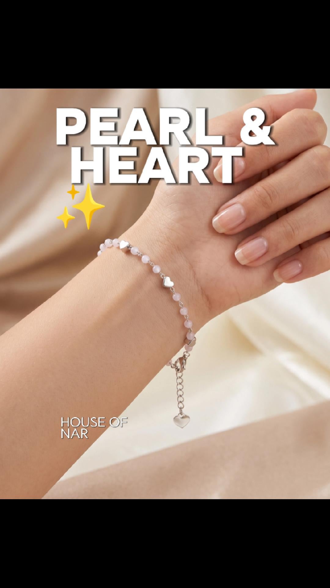Pearl Heart Bracelet