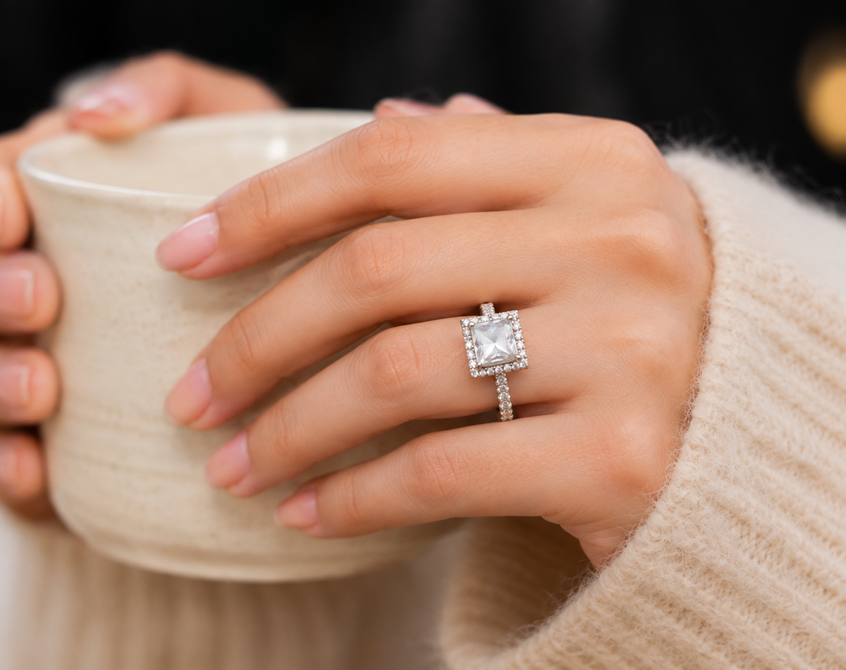 Aurelia Square Zircon Ring