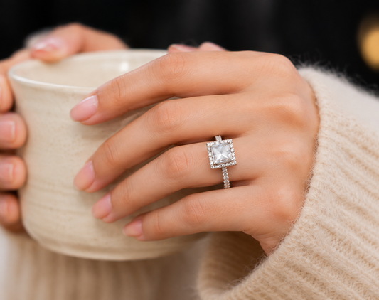 Aurelia Square Zircon Ring