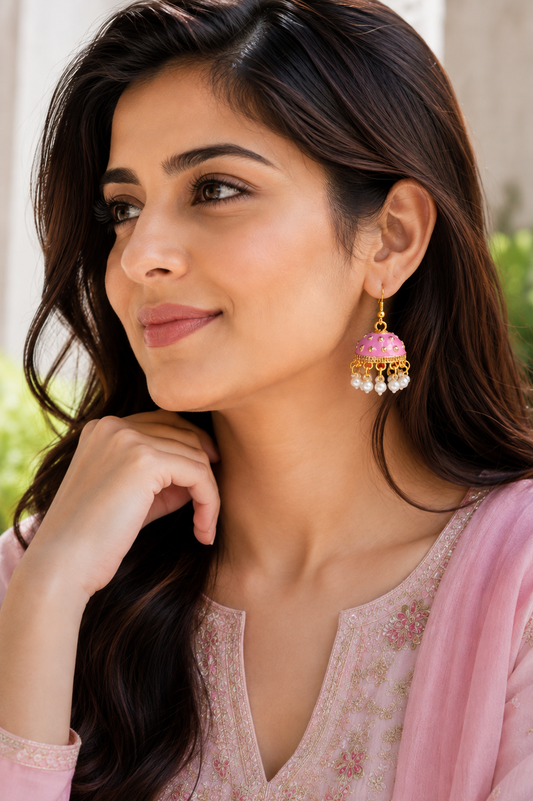 NOORÉ Meenakari Jhumka