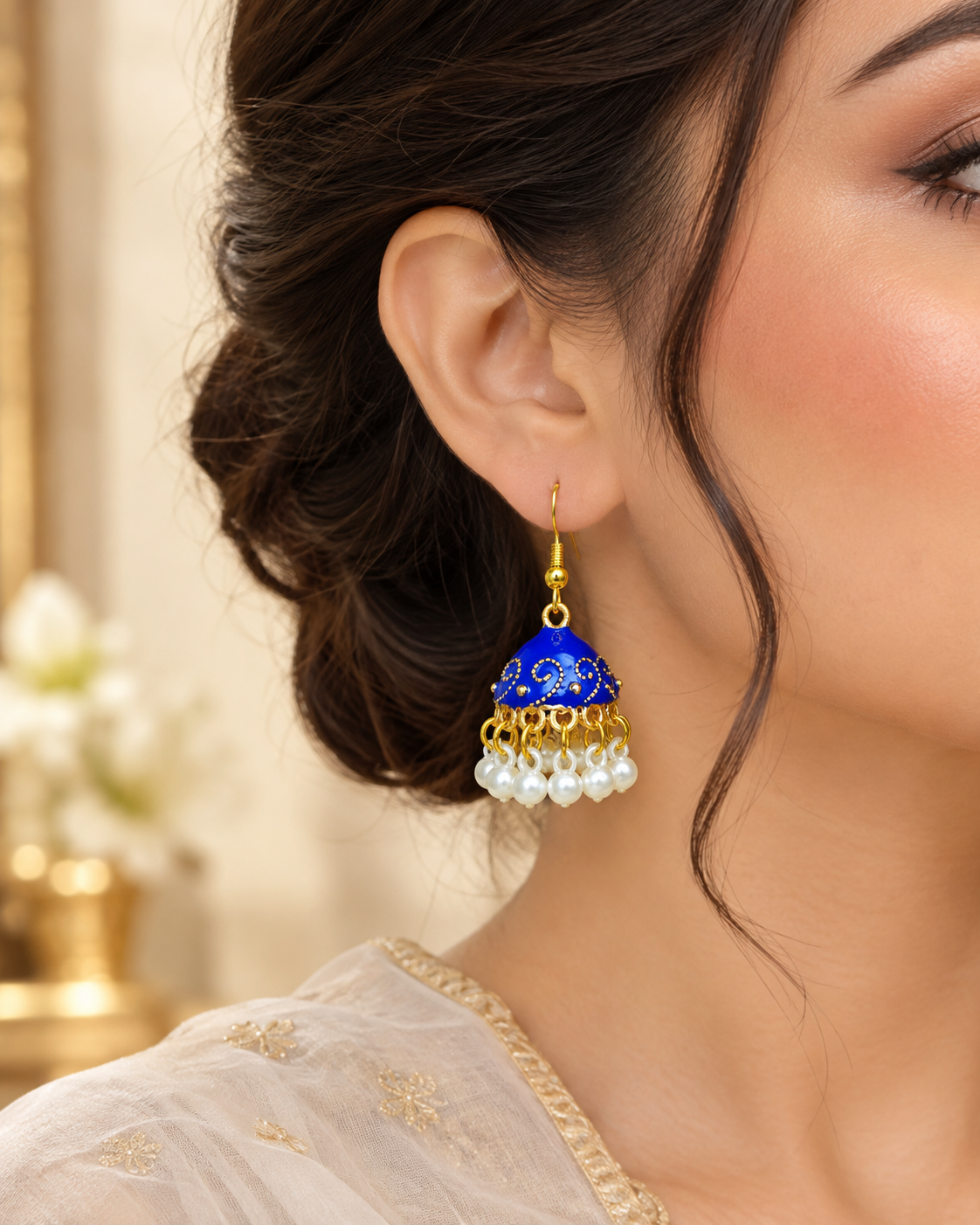 Neelara Pearl Jhumki