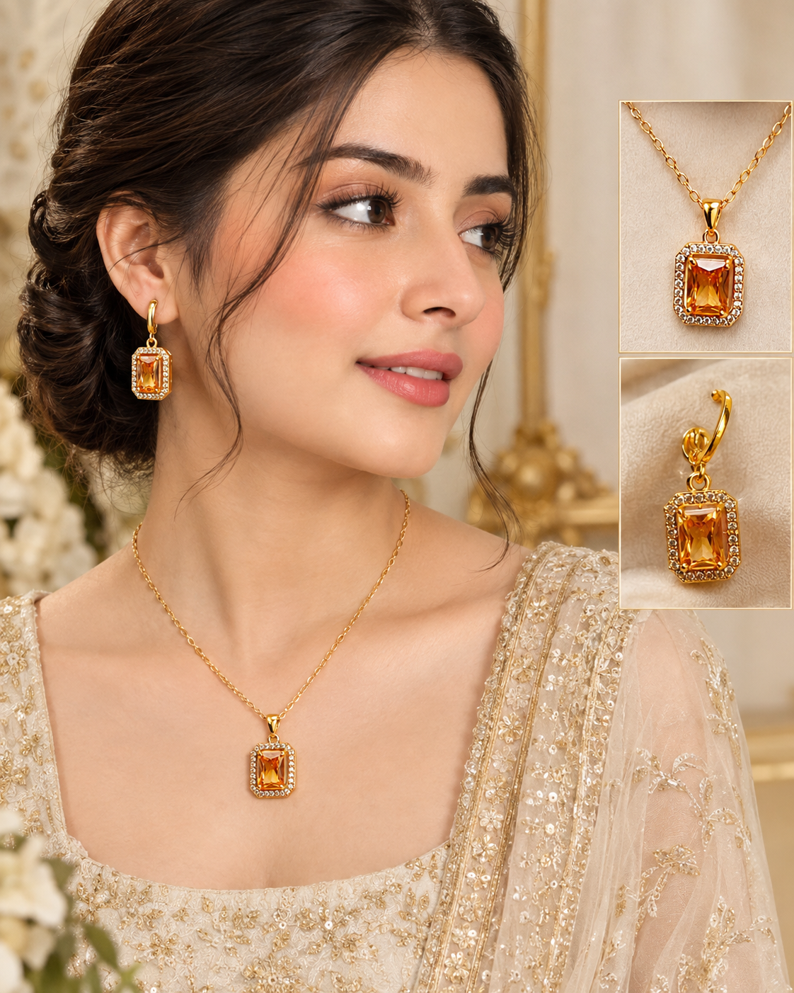 Amber Grace Locket Set