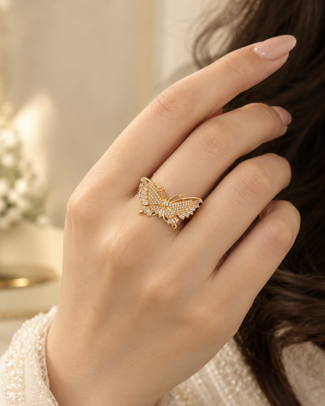 Aurelia Butterfly Ring