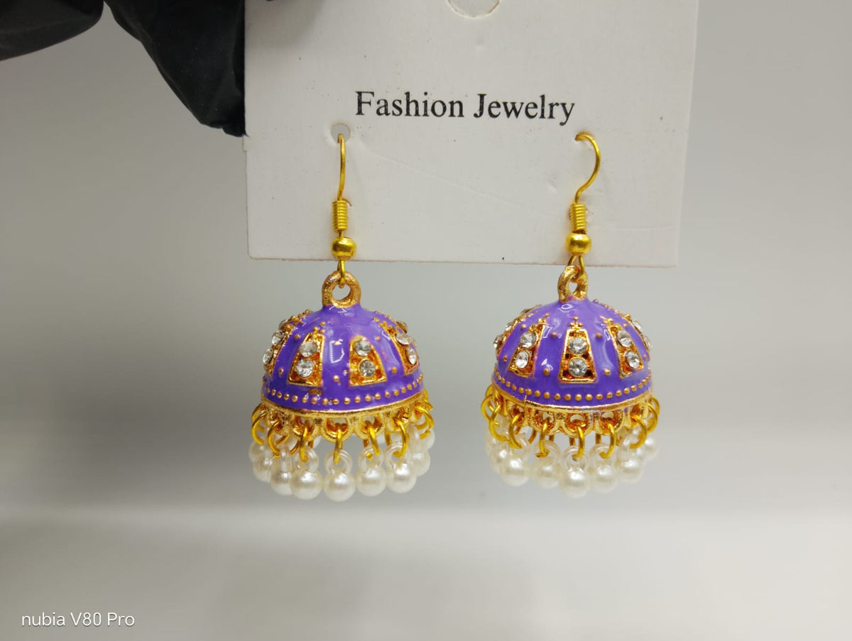 Teal Noor Jhumki