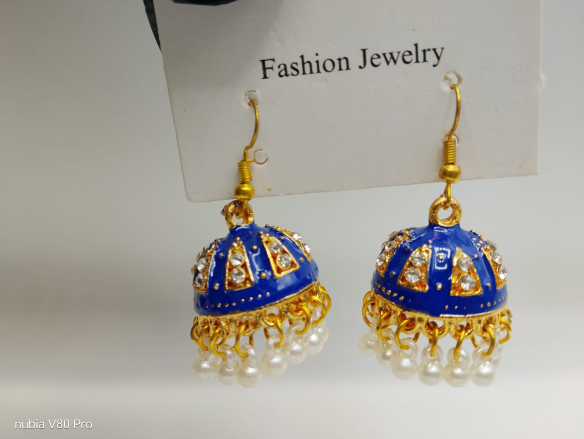 Teal Noor Jhumki