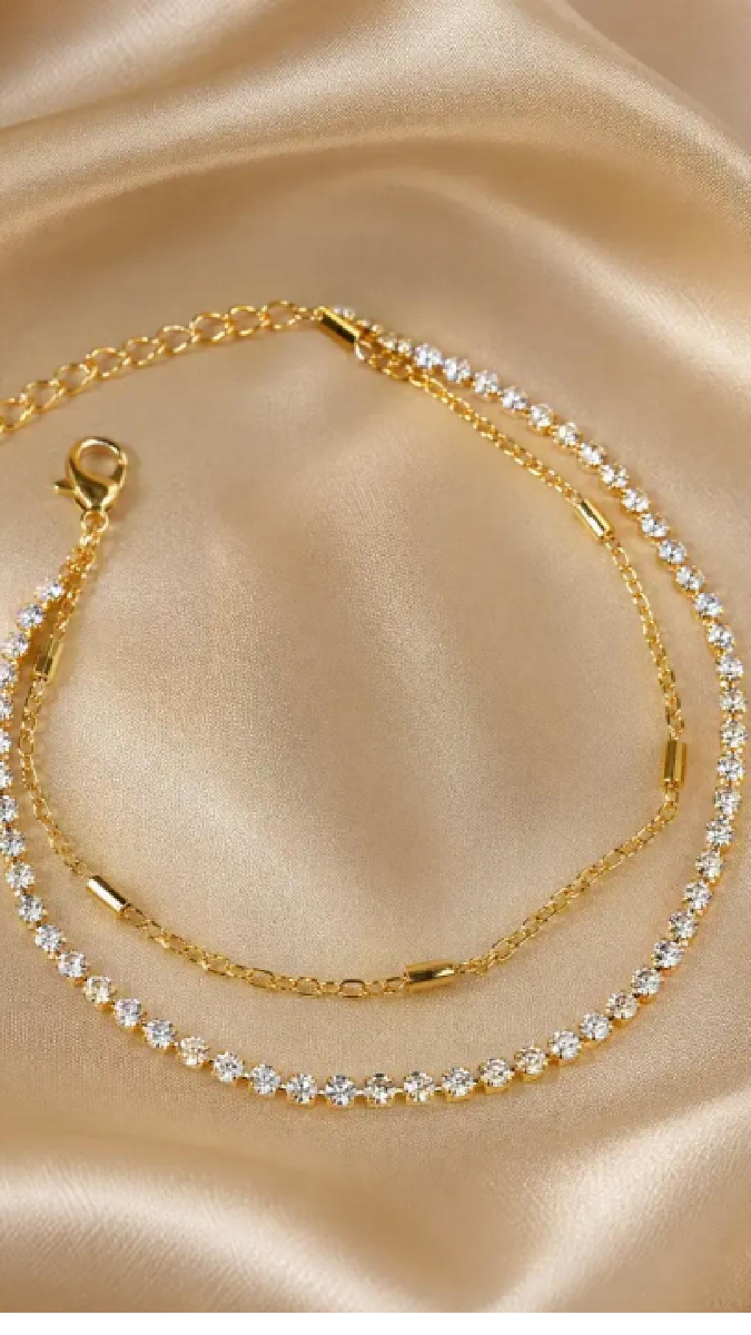 Aurelia Sparkle Anklet