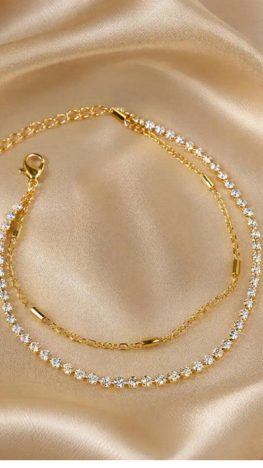 Aurelia Sparkle Anklet